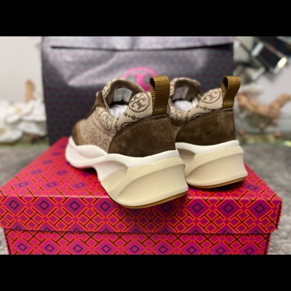 Tory Burch T Monogram Good Luck Trainer Hazel - Picture 4 of 12